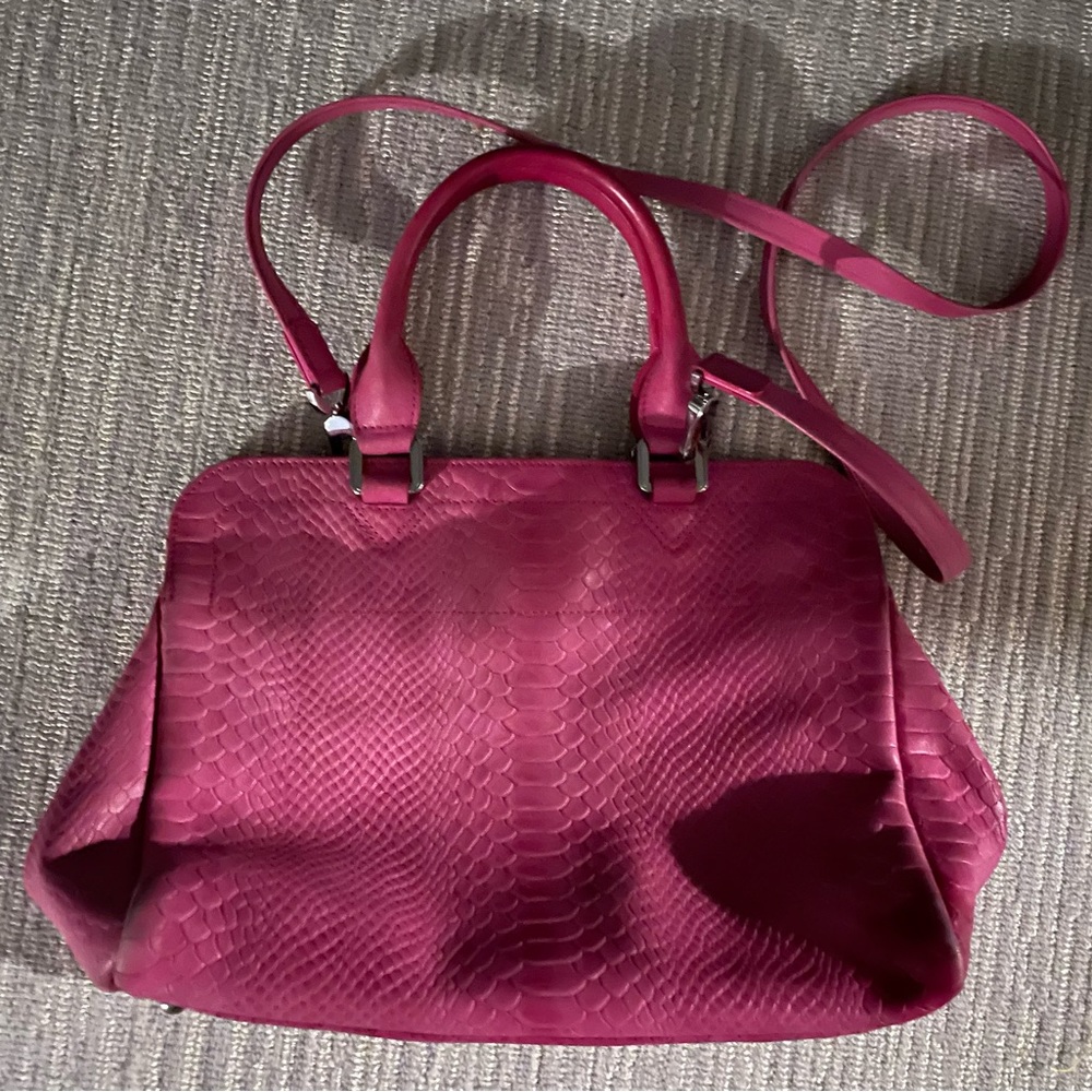 Longchamp Gatsby Python Embossed Leather Handbag - image 4